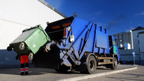 Company logo and local service image for Alperton commercial waste removal