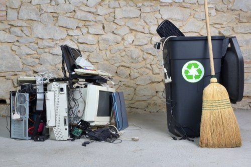 Compliance with waste management regulations on a building site